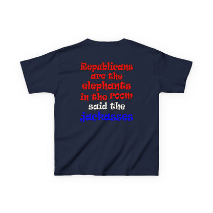 donkeys and elephants - Kids Heavy Cotton™ Tee