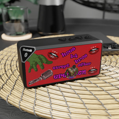 hoes b4 bros - Jabba Bluetooth Speaker (red)