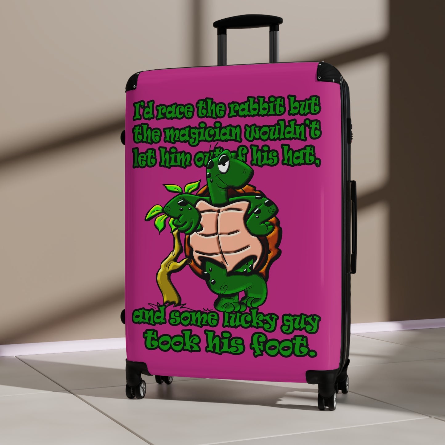 turtle race - Suitcase (pink)