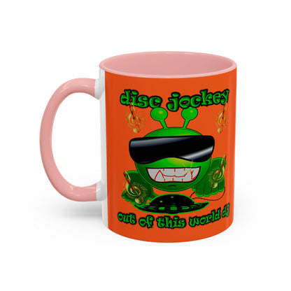disc jockey - Accent Mug (orange)