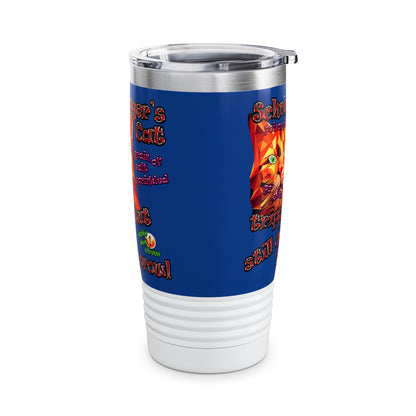 schrodinger's cat - Ringneck Tumbler, 20oz (dark blue)