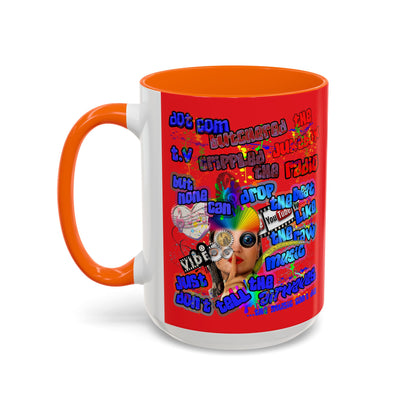 drop the beat - Accent Mug (yellow)