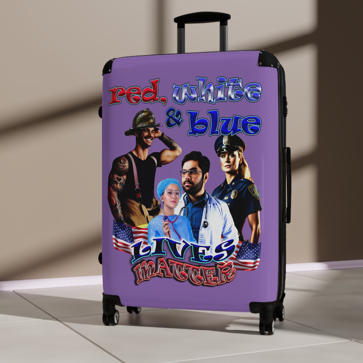 rw&b lives matter - Suitcase (light purple)