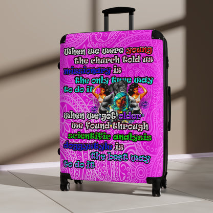 doggystyle - Suitcase (pink swirl)