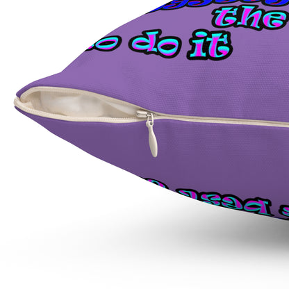 doggystyle - Spun Polyester Square Pillow - (light purple)