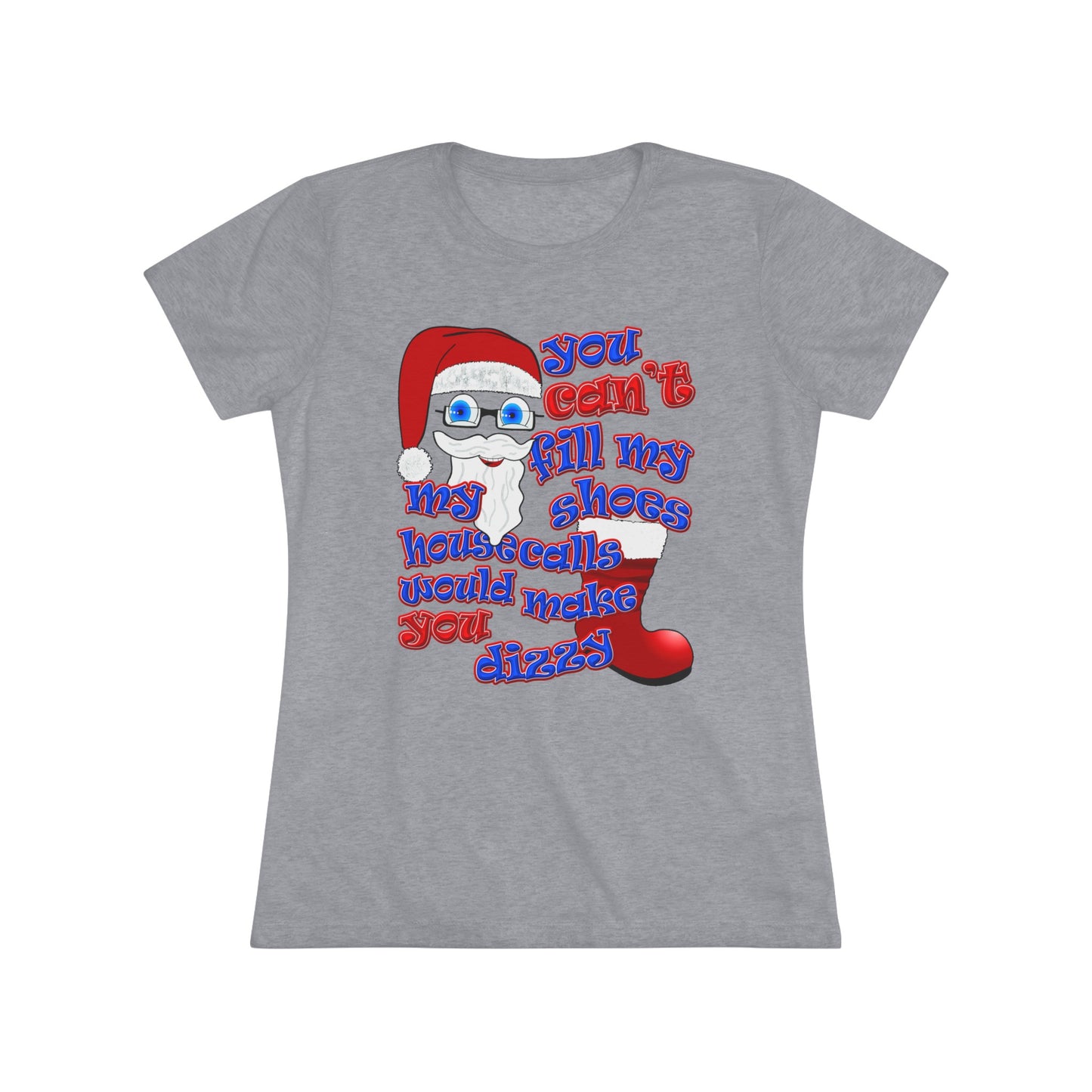 santa's shoes - Women's Triblend Tee