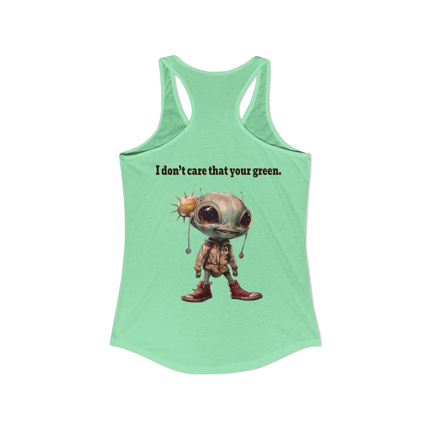 I don't care that your grey - Women's Ideal Racerback Tank