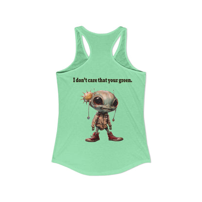 I don't care that your grey - Women's Ideal Racerback Tank