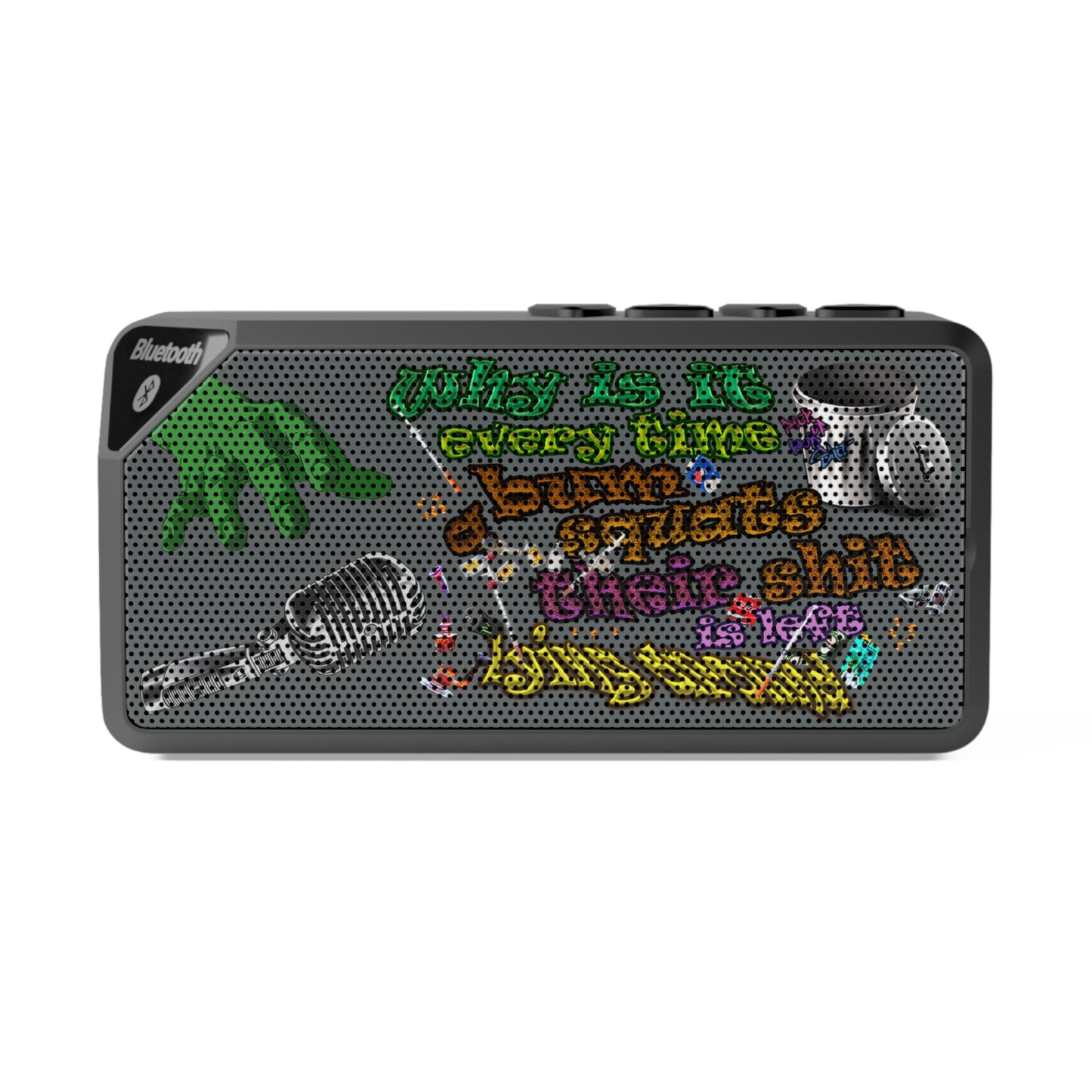 the bum's shit - Jabba Bluetooth Speaker (dark grey)