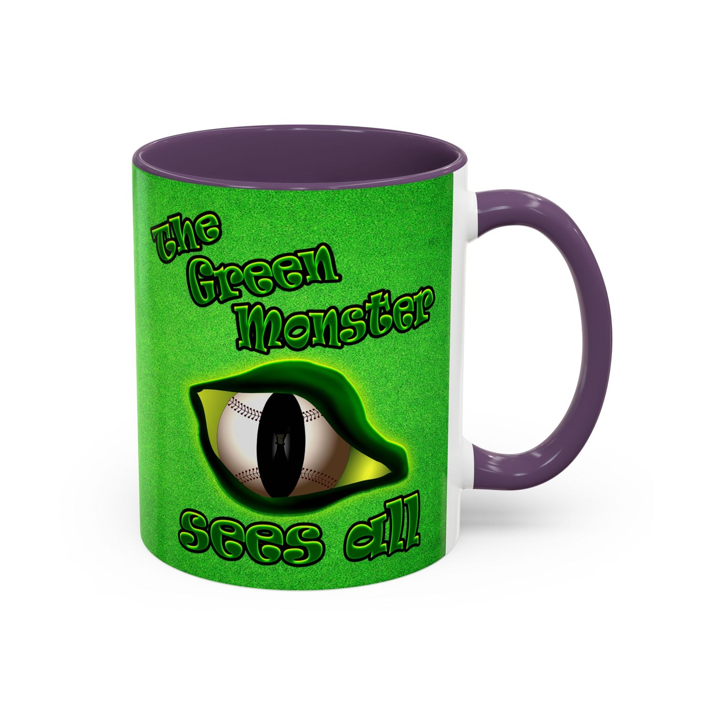 green monster - Accent Mug (green turf)