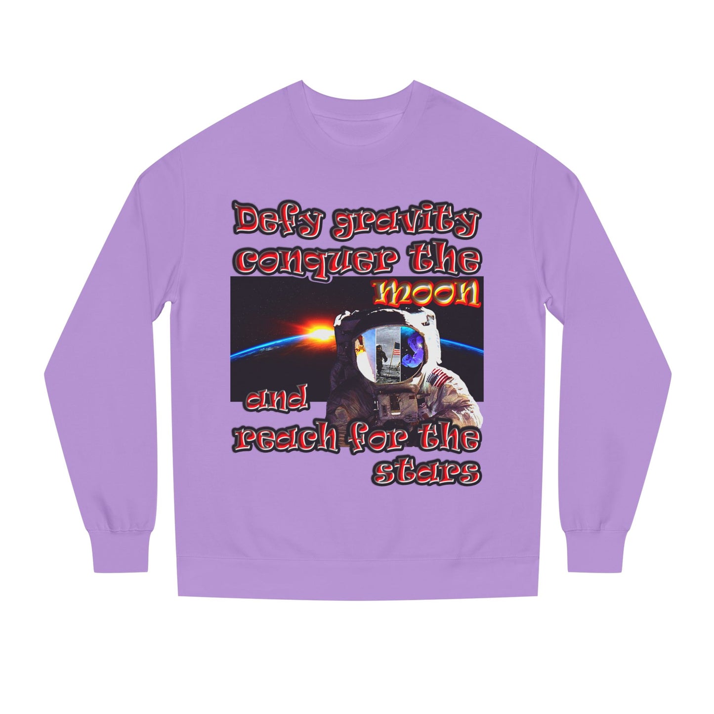 defy conquer reach - Unisex Crew Neck Sweatshirt