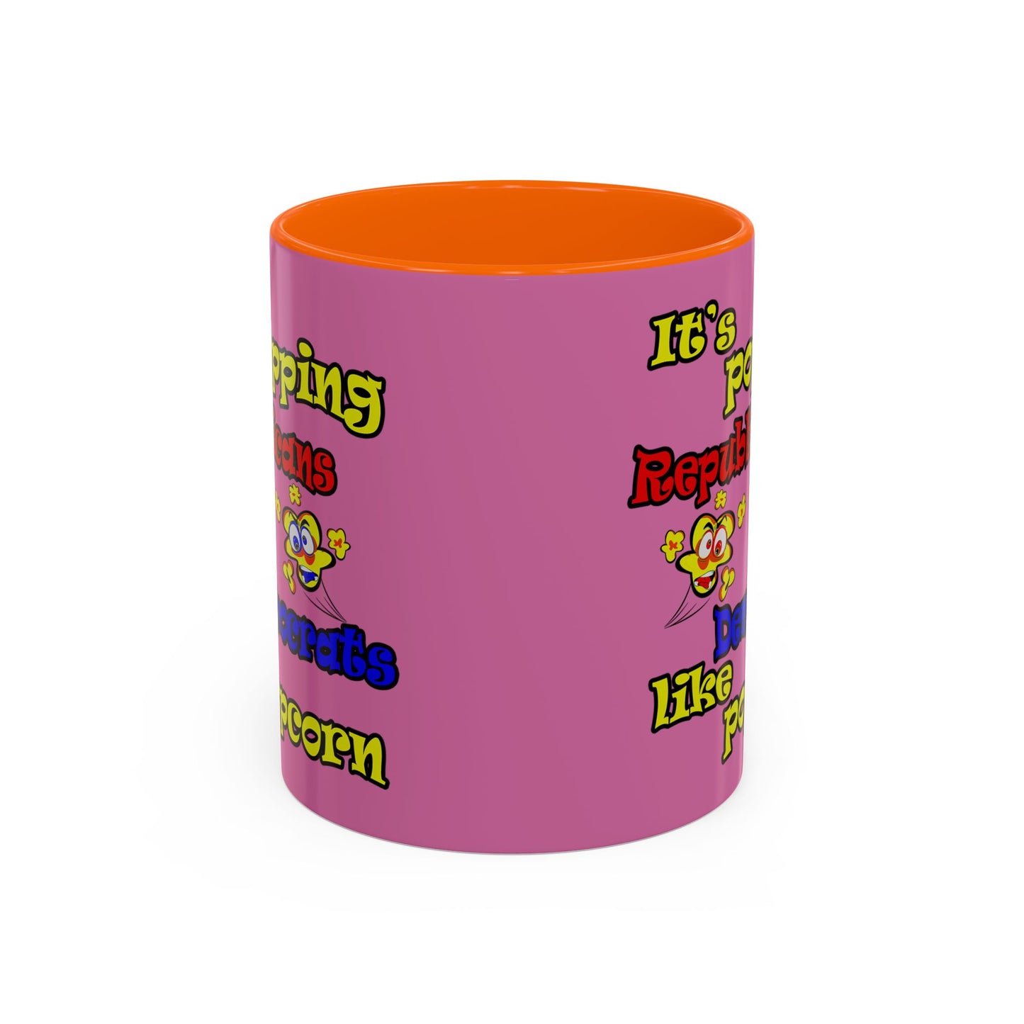 popping like popcorn - Accent Mug (light pink)