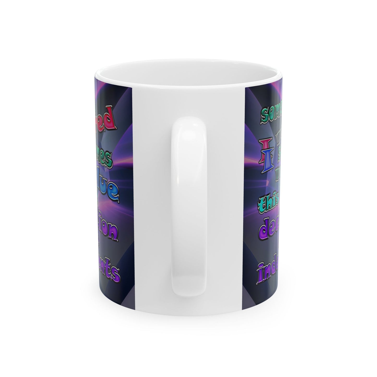 declaration of the independents - White Mug (grey-pink wave)