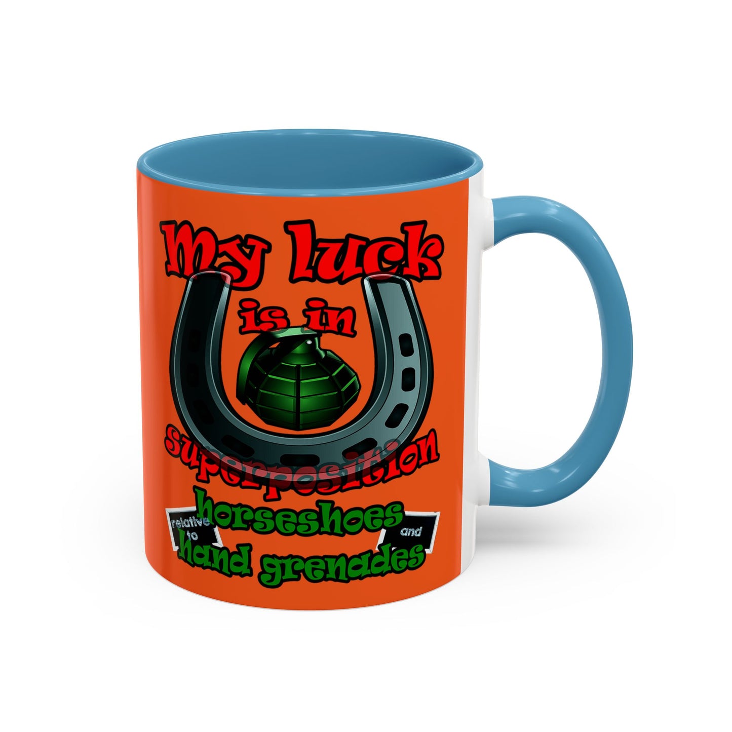 my luck - Accent Mug (orange)