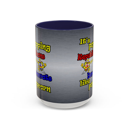 popping like popcorn - Accent Mug (brushed nickel)