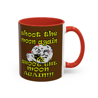 shoot the moon again - Accent Mug (brown)