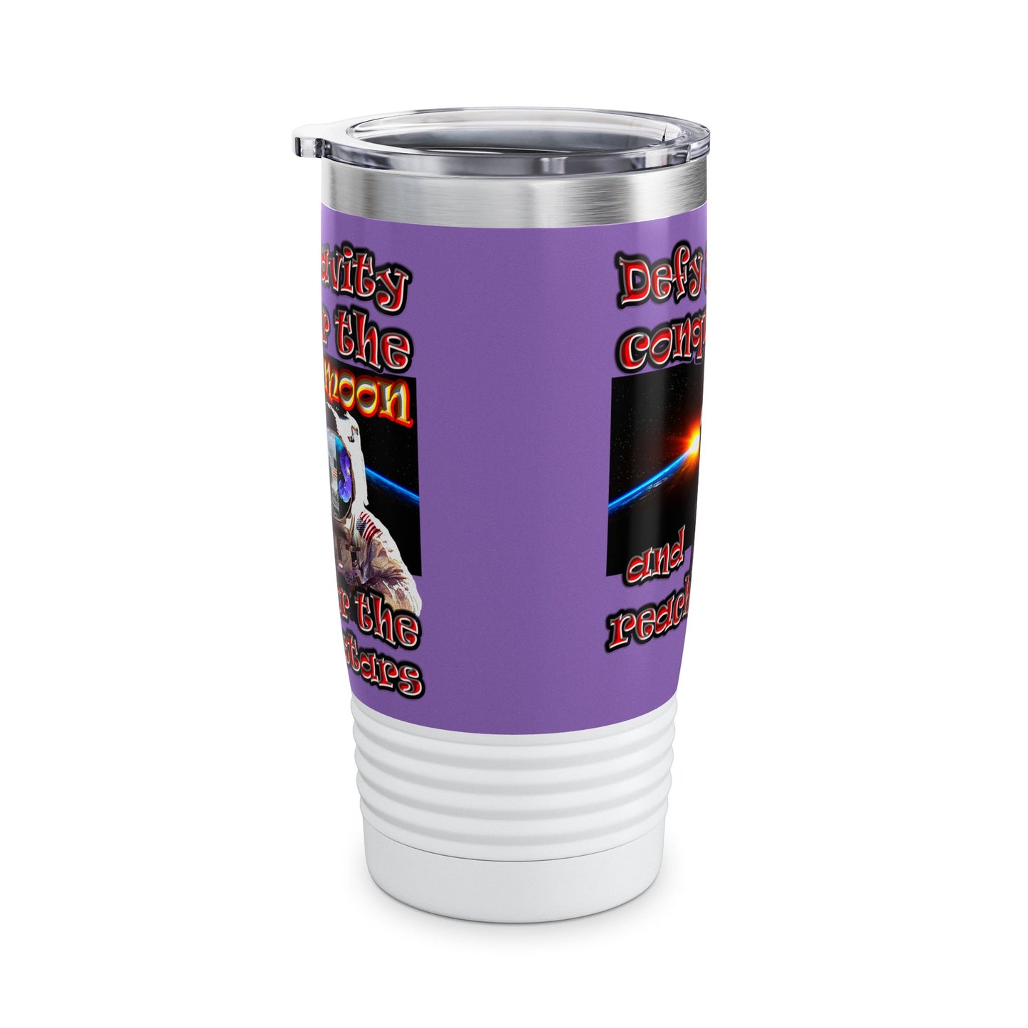 defy conquer reach - Ringneck Tumbler, 20oz (light purple)
