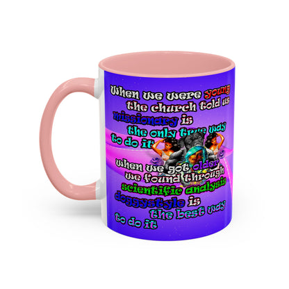 doggystyle - Accent Mug (purple-pink wave)