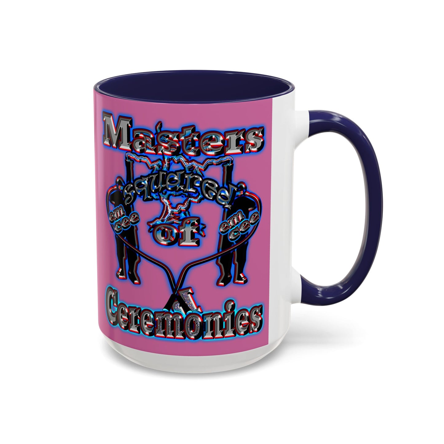 em cee squared - Accent Mug (light pink)