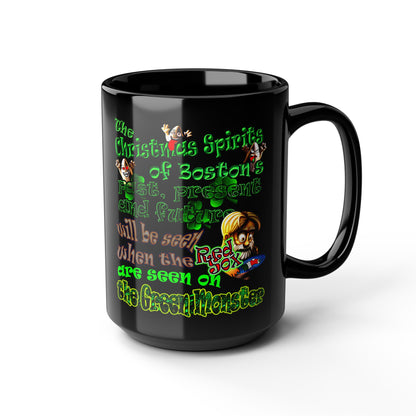 christmas spirits of boston - Black Mug (black)