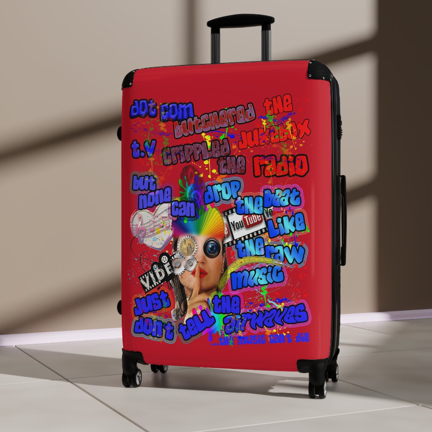 drop the beat - Suitcase (dark red)