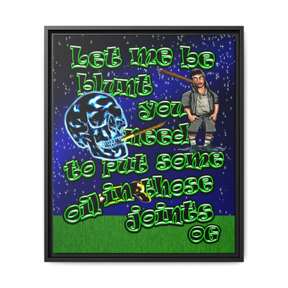 og - framed canvas art ('snoops' background)