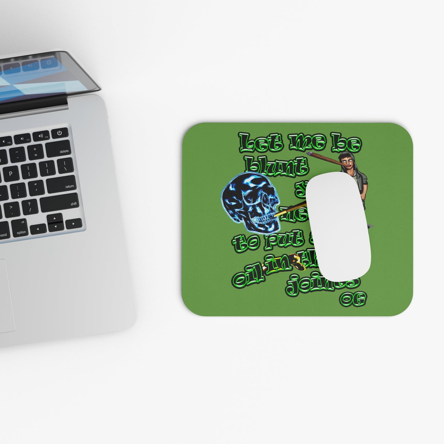 og - Mouse Pad (Rectangle) (green)