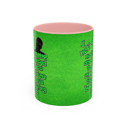 noticed you noticing - Accent Mug (green turf)
