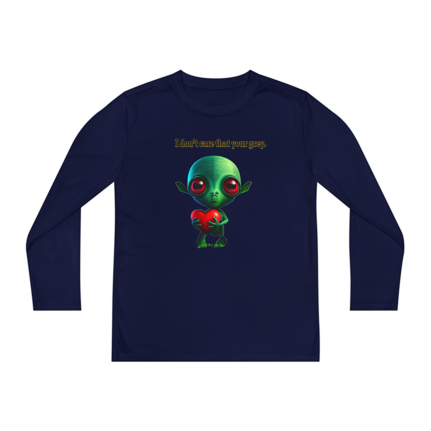 I don't care that your grey - Youth Long Sleeve Competitor Tee