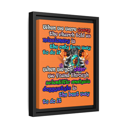 doggystyle - framed canvas art (crusta)
