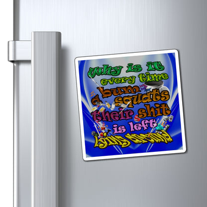 the bum's shit - Magnets - (blue-white wave)