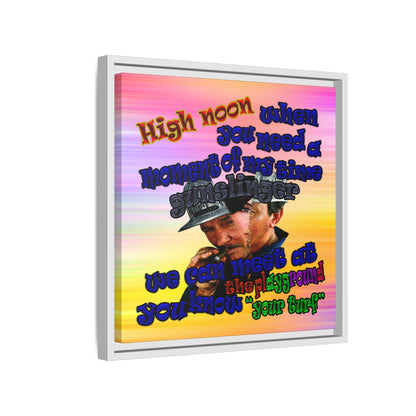 high noon - framed canvas art (color blur)
