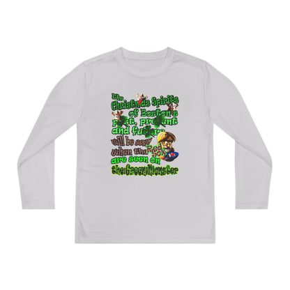 christmas spirits of boston - Youth Long Sleeve Competitor Tee
