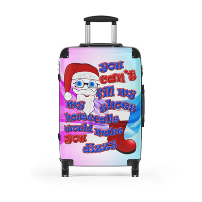 santa's shoes - Suitcase (light blue-pink wave)