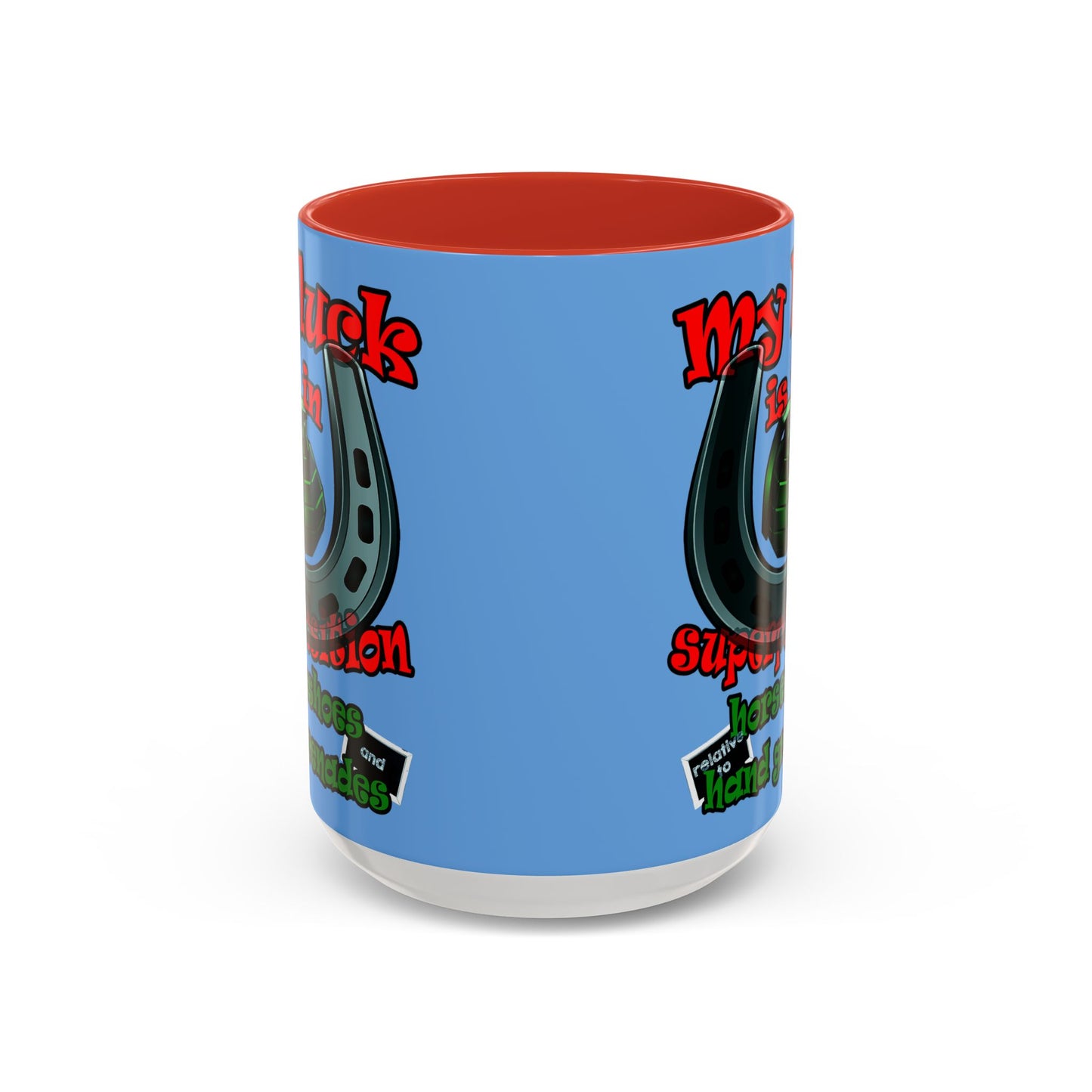 my luck - Accent Mug (light blue)
