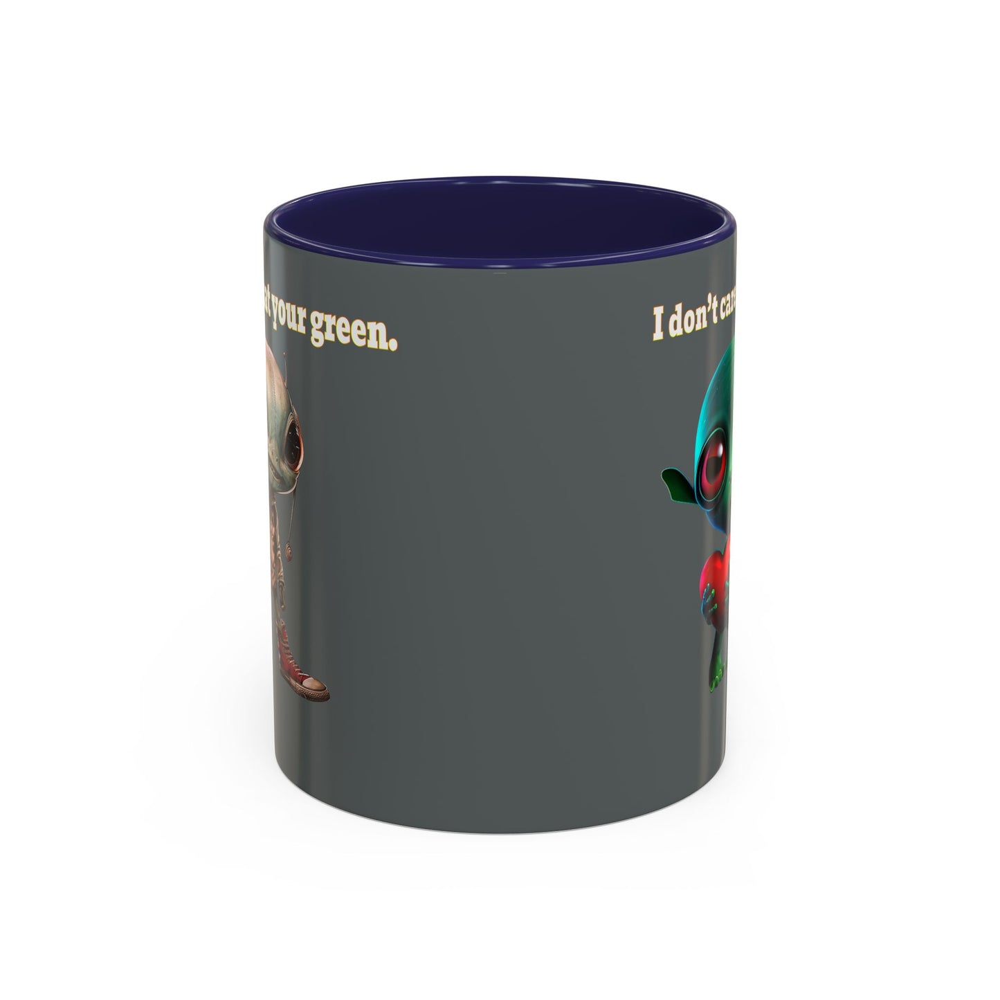 I don't care that your grey - Accent Mug (dark grey)
