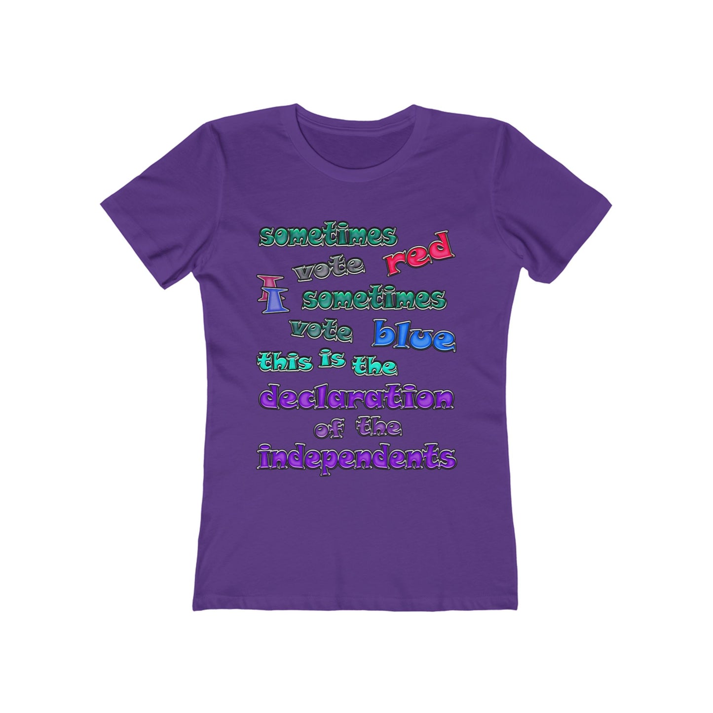 declaration of the independents - Women's The Boyfriend Tee