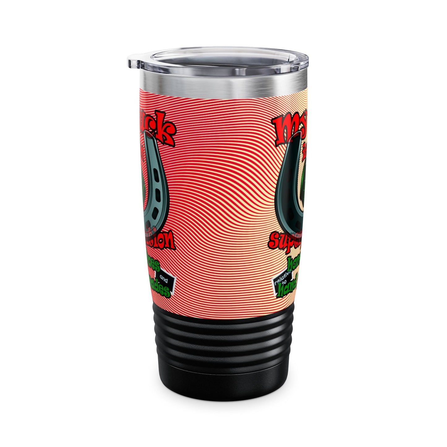 my luck - Ringneck Tumbler, 20oz (yellow-orange wave)