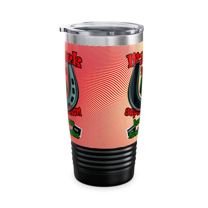 my luck - Ringneck Tumbler, 20oz (yellow-orange wave)
