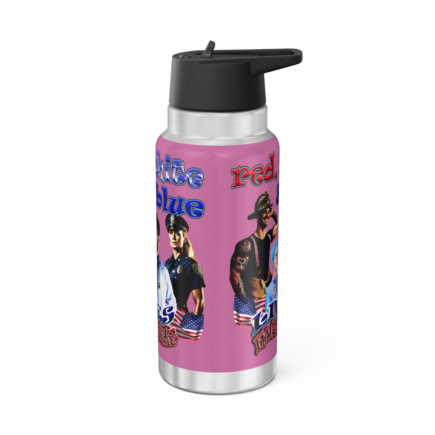 rw&b lives matter - Gator Tumbler, 32oz (light pink)