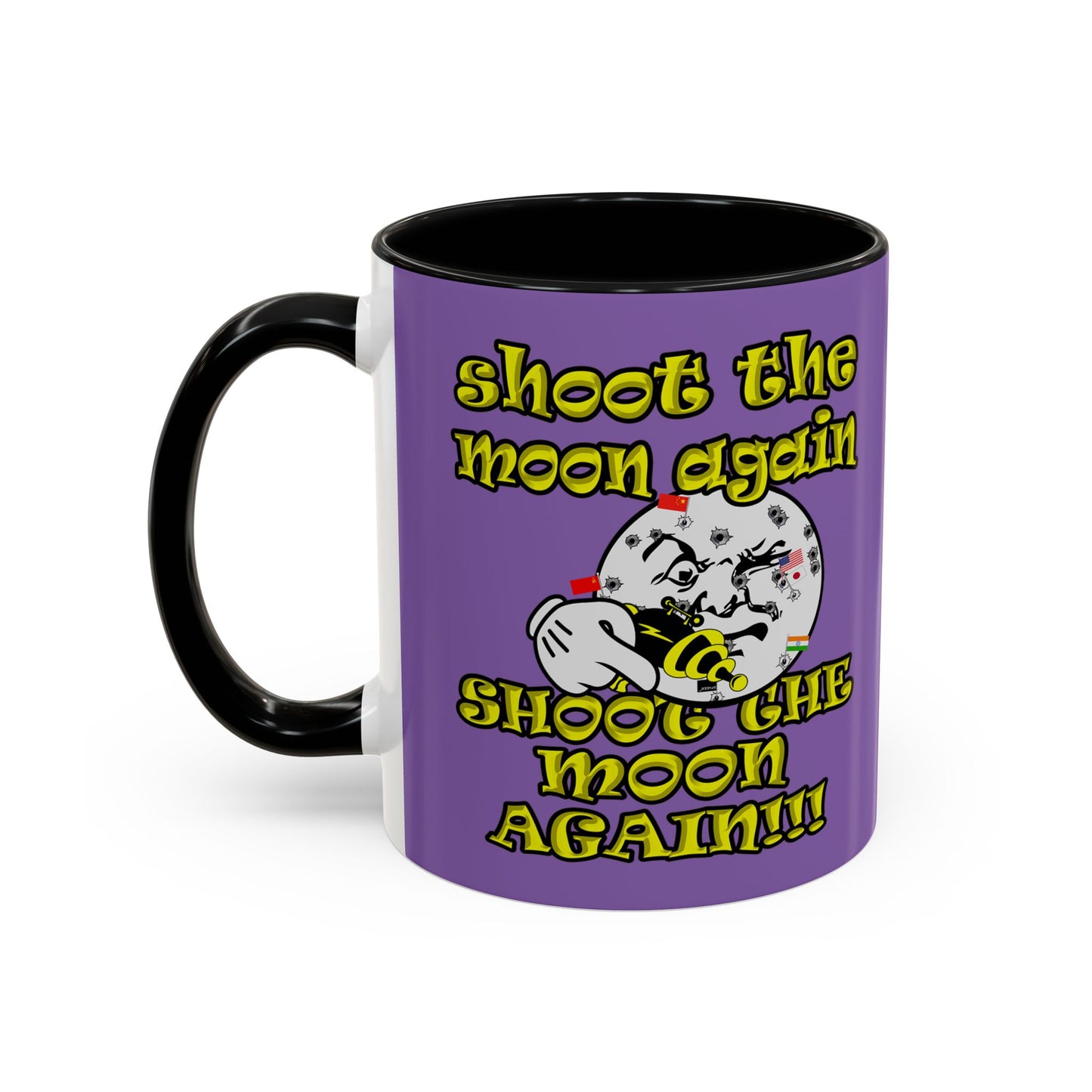 shoot the moon again - Accent Mug (light purple)