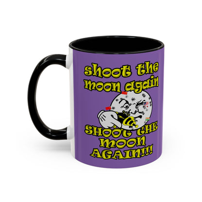 shoot the moon again - Accent Mug (light purple)
