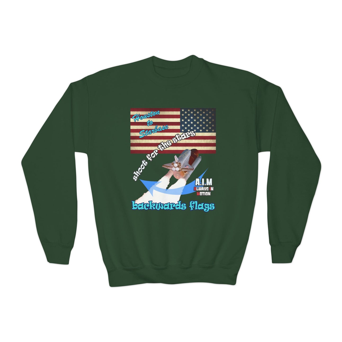 shoot for the stars - Youth Crewneck Sweatshirt