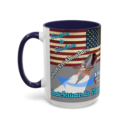 shoot for the stars - Accent Mug (grey)