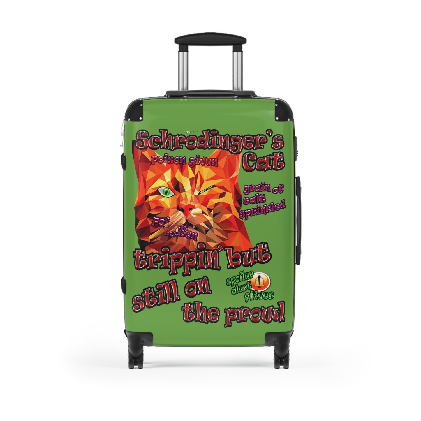 schrodinger's cat - Suitcase (green)
