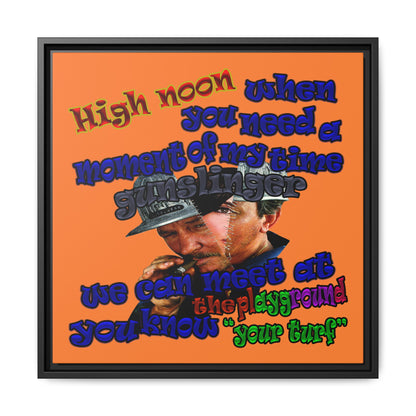 high noon - framed canvas art (crusta)