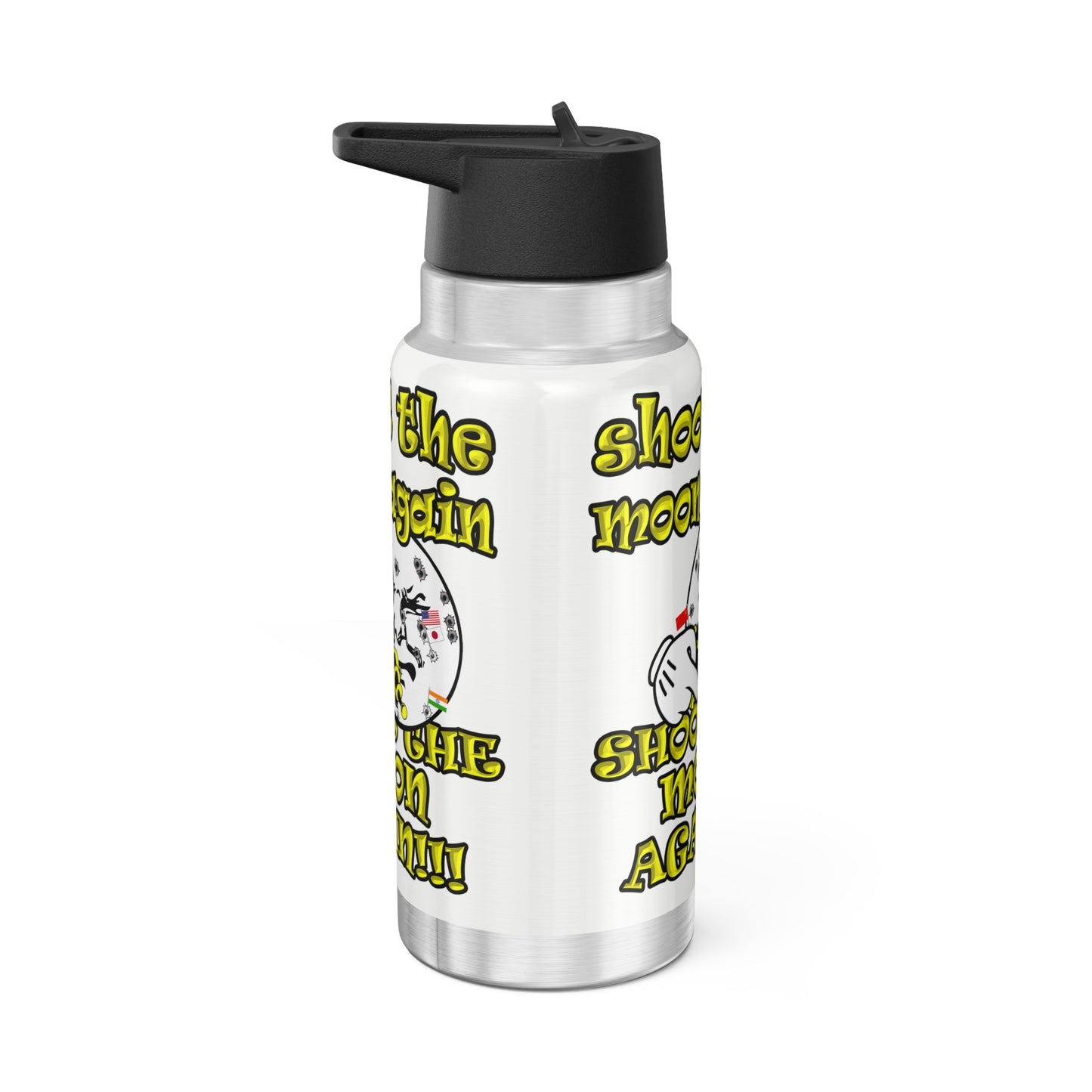 shoot the moon again - Gator Tumbler, 32oz (white)