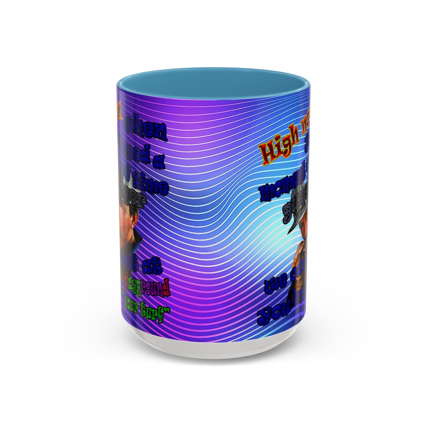 high noon - Accent Mug (purple wave)