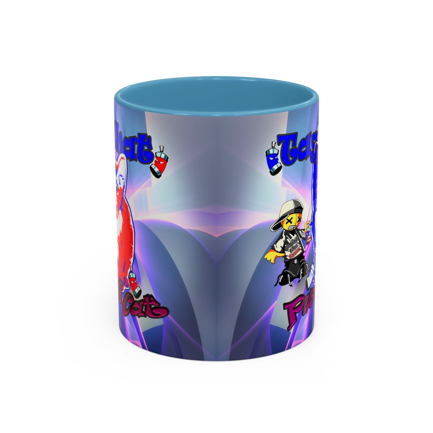 tag that - Accent Mug (grey-pink wave)