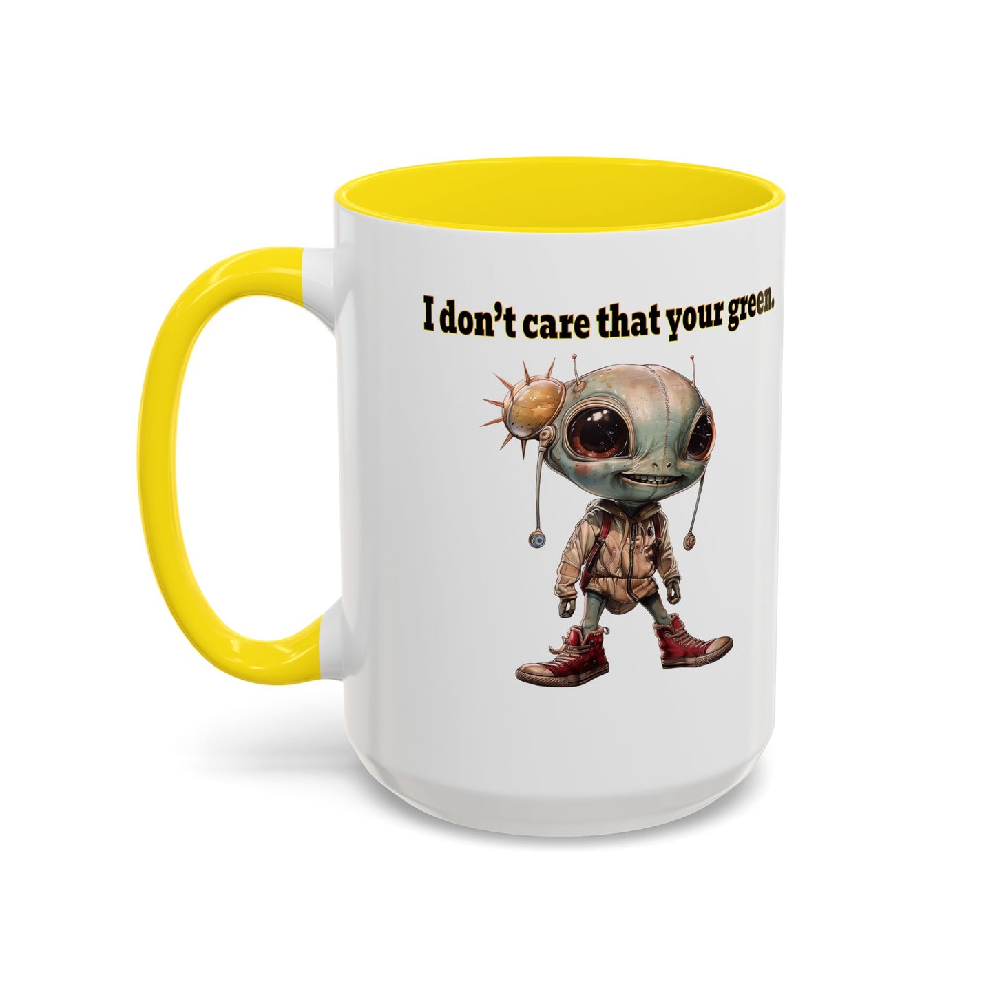 I don't care that your grey - Accent Mug (white)